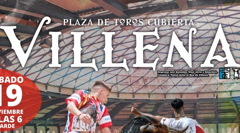 La plaza de toros cubierta de Villena programa un espectacular concurso de recortadores